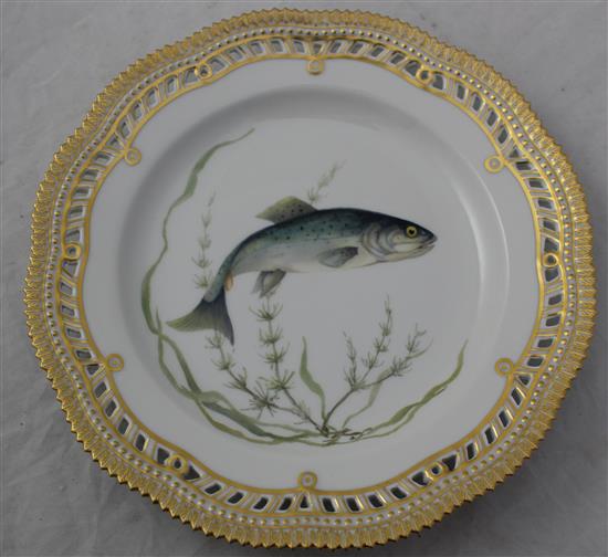 A Royal Copenhagen Fauna Danica fish plate, date code for 1957, diameter 25.5cm